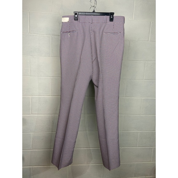 Vintage IZOD Houndstooth Dress Pants Checkered Career Casual Trousers Mens W 40 - Picture 6 of 7